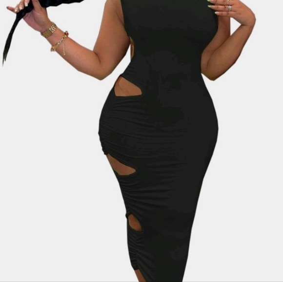 Bianca Midi Dress Black - Picture 5 of 5